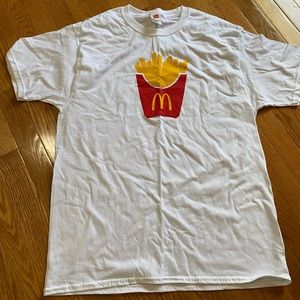 White McDonald’s tshirt